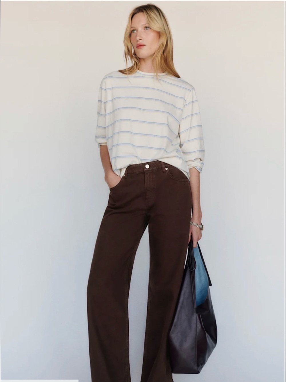 Reformation Cary Low Rise Slouchy Wide Leg Mole - Picture 14 of 14
